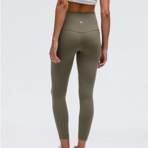 Lululemon Align High-Rise Pant 25" Army Green Size 6 - Picture 1 of 7